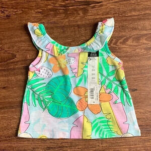 Okie Dokie Floral Infant Baby Girls Top 3 Months NWT